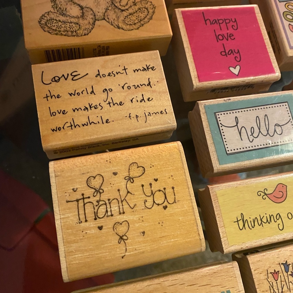 Valentine Love Rubber Stamp Bundle 12pc | Scrapbook Card Making Crafts - Picture 4 of 4